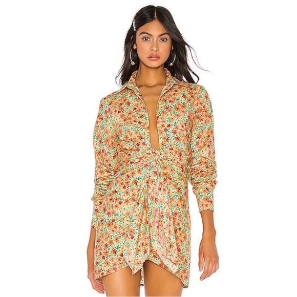 Revolve Lovers + Friends Aja Mini Dress in Summer Field Floral Size Medium - Picture 1 of 16